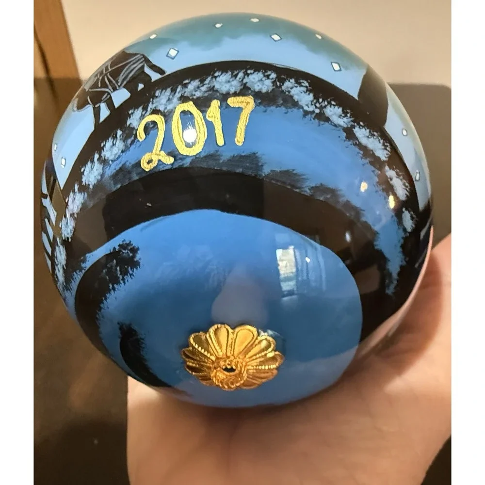 Pier 1 Imports Li Bien Nativity Wise Men Reverse Painted Glass Ornament 2017